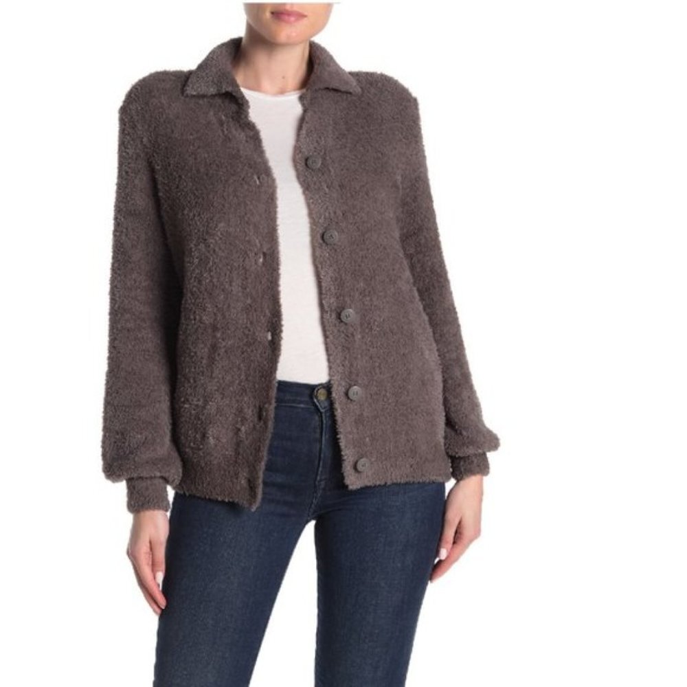 SUSINA Teddy Fleece Knit Cardigan